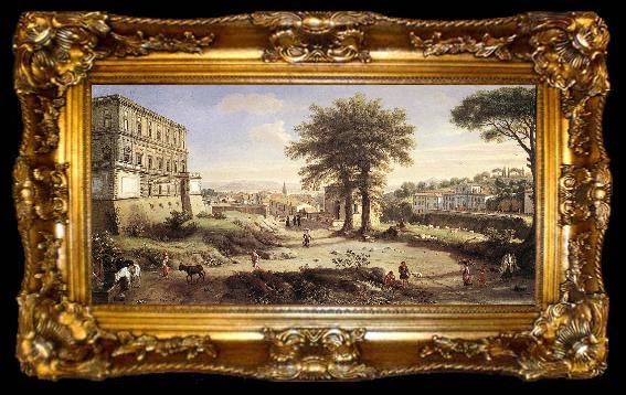 framed  WITTEL, Caspar Andriaans van Villa Aldobrandini at Frascati, ta009-2